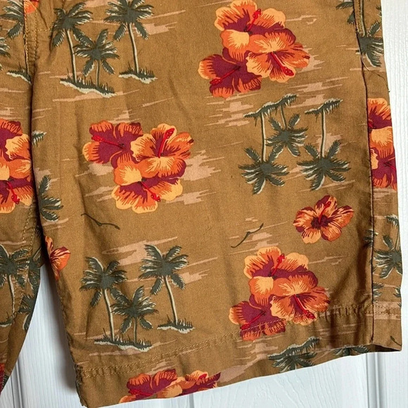 CPO Provisions men’s tan tropical 8” inseam shorts size 36 - Picture 4 of 10